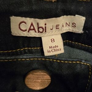 Cabi dark rinse stretch skinny jeans, size 8